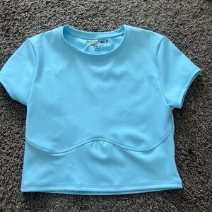 Blue princess Polly crop top